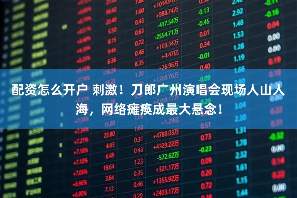 配资怎么开户 刺激！刀郎广州演唱会现场人山人海，网络瘫痪成最大悬念！